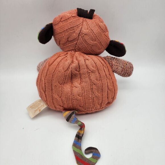 Nat & Jules Murray the Monkey Plush 9" Hand Me Down Stuffed Animal Knitzies 2013 - Picture 5 of 11